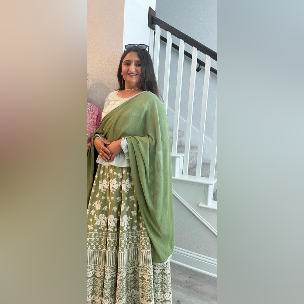 Pastel Keriyu Lehenga, size XL.
